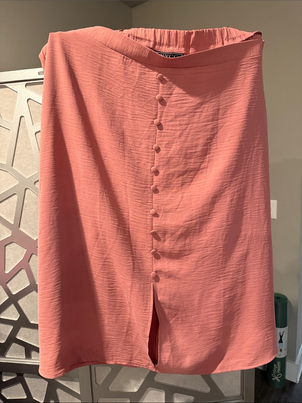 NYCC Pink Button-Front Midi Skirts